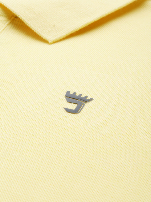 Yellow Solid Polo T-Shirt