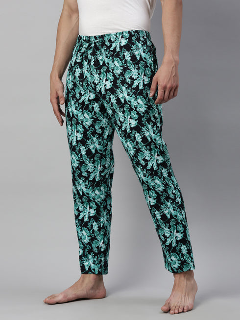 Navy Blue Printed Lounge Pant