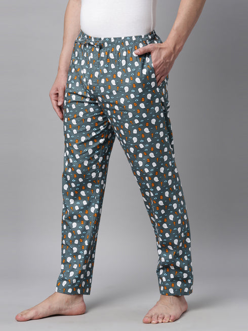 Grey Printed Lounge Pant