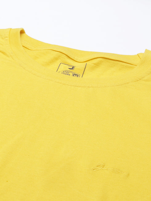 Yellow Solid T-Shirt.
