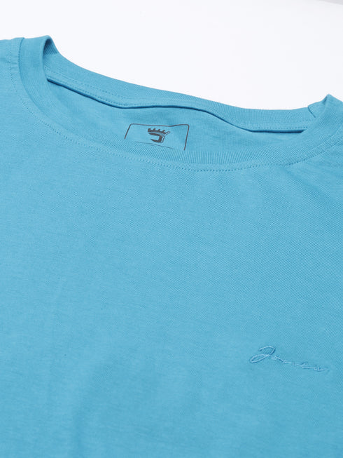Light Blue Solid T-Shirt