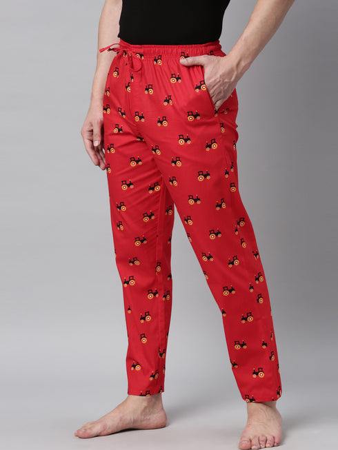 Red Printed Lounge Pant