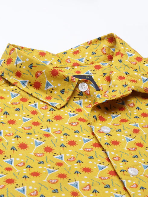 Yellow Printed Co-Ord Set