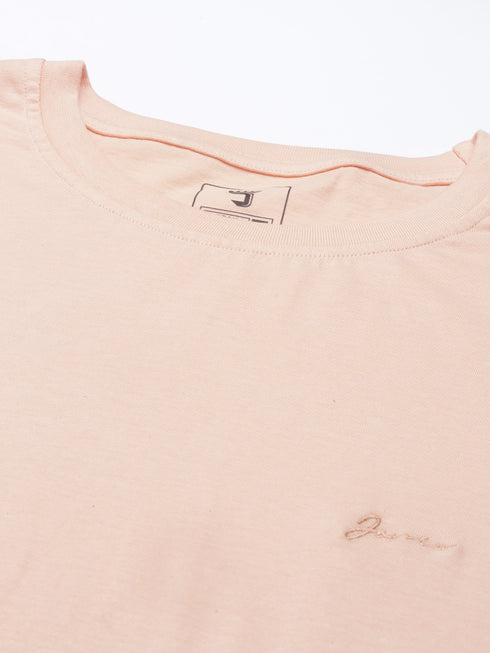Light-Colored Short-Sleeved T-Shirt