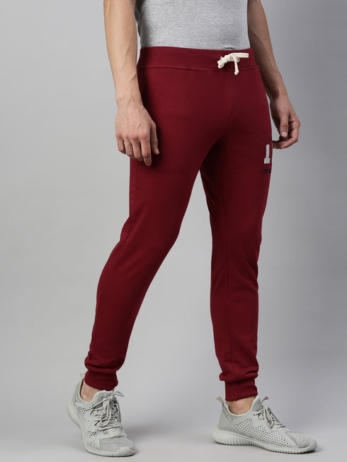 Burgandy Solid Jogger
