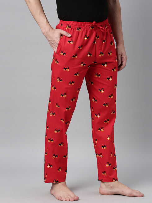 Red Printed Lounge Pant