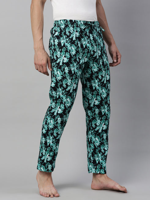 Navy Blue Printed Lounge Pant