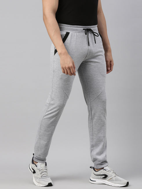 Grey Solid Track Pant