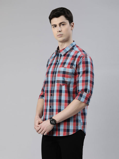 Blue Checks Full Sleeves Shirt