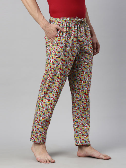 Grey Printed Lounge Pant