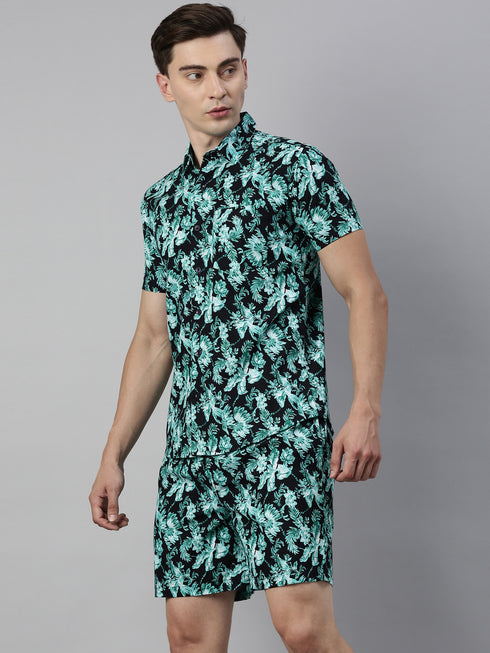 Black & Blue Printed Co-Ord Set