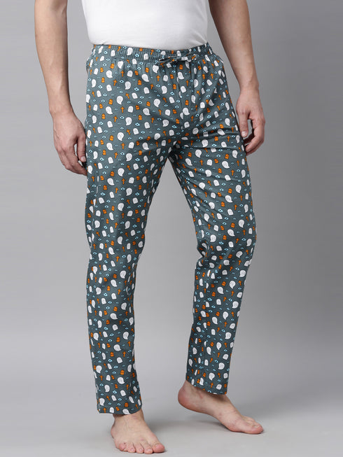 Grey Printed Lounge Pant