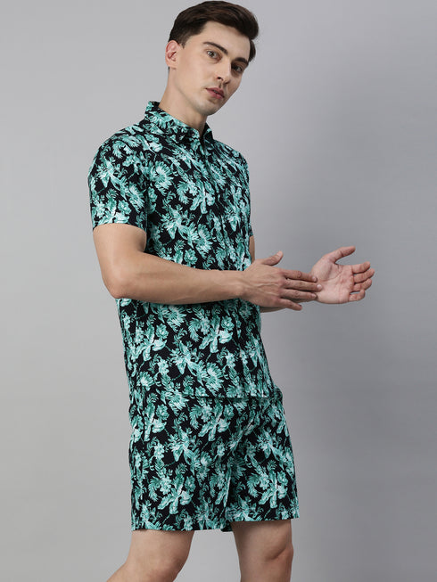 Black & Blue Printed Co-Ord Set