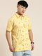 Yellow Printed Polo T-shirt