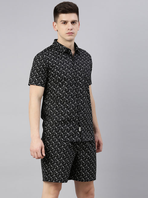 Black Printed Co-Ord Set