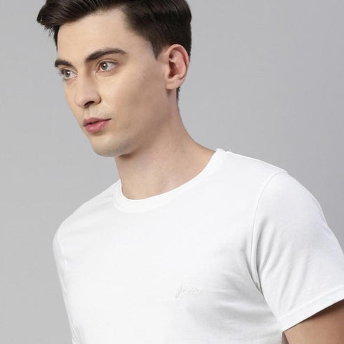 White Solid T-Shirt