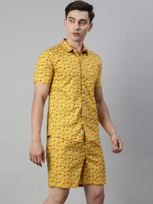 Yellow Printed Co-Ord Set