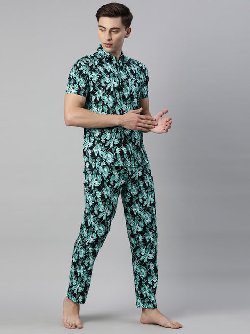 Black & Green Assorted Night Suit