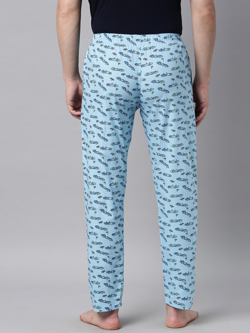 Blue Printed Lounge Pant