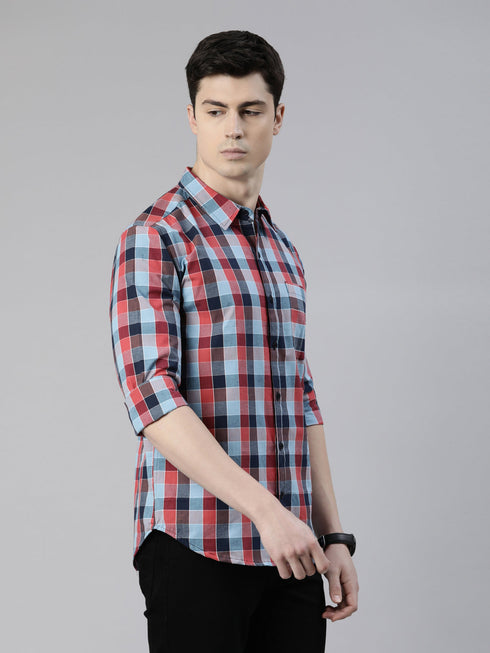 Blue Checks Full Sleeves Shirt