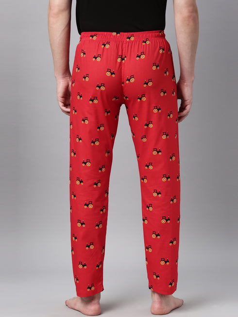 Red Printed Lounge Pant