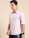 Lavender Printed Full Sleeves Shirt