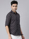 Grey Printed Full Sleeves Shirt