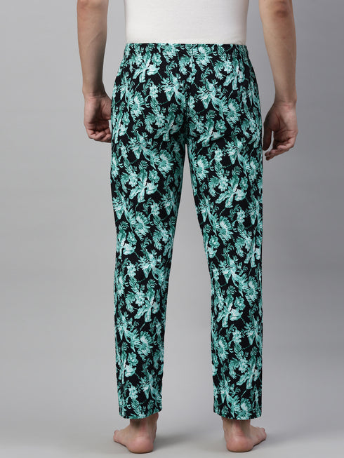 Navy Blue Printed Lounge Pant