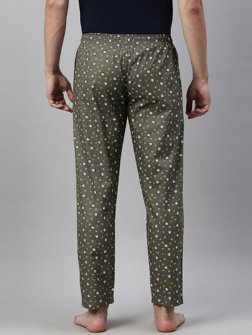 Brown Printed Lounge Pant