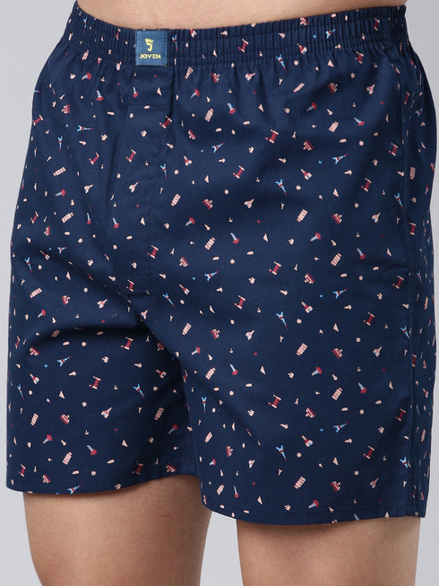 3 Pack Printed Cotton Boxers