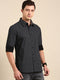 Black Printed Full Sleeves Shirt