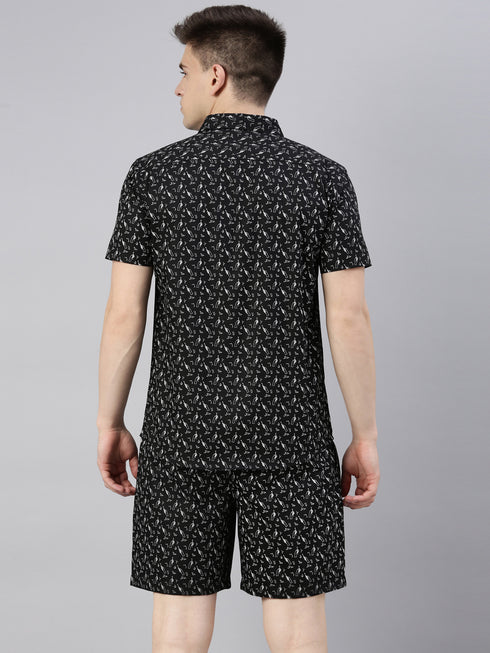 Black Printed Co-Ord Set