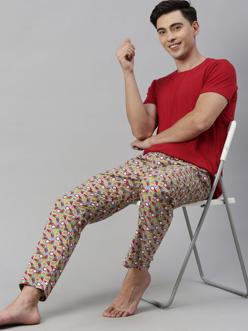 Grey Printed Lounge Pant