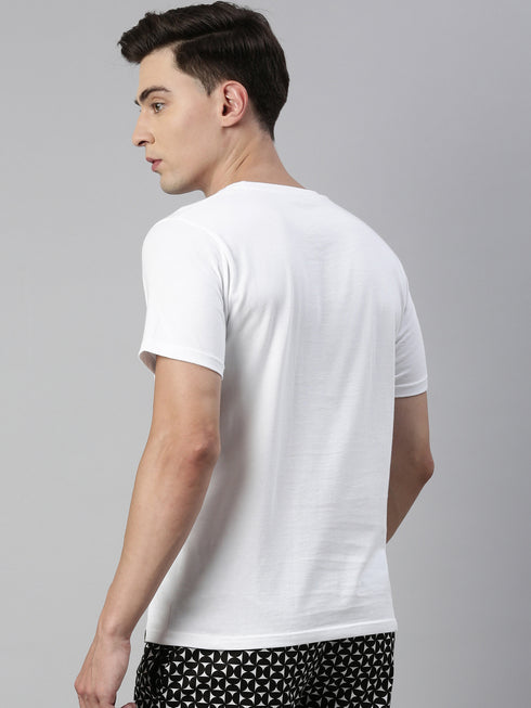 White Solid T-Shirt