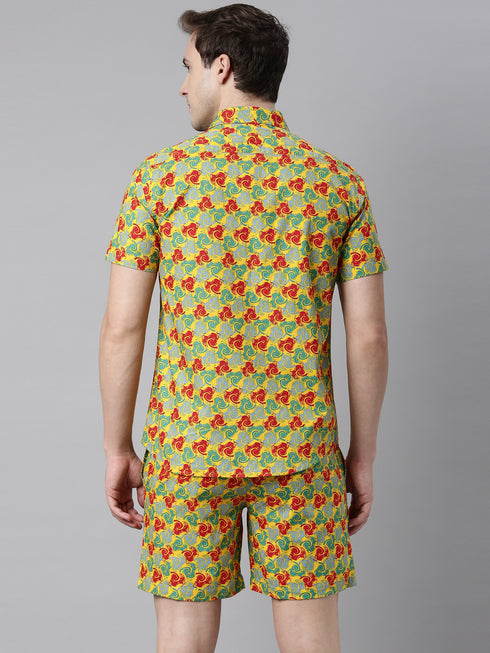 Yellow Printed Co-Ord Set