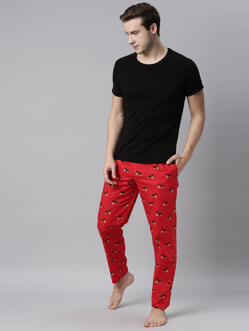 Red Printed Lounge Pant