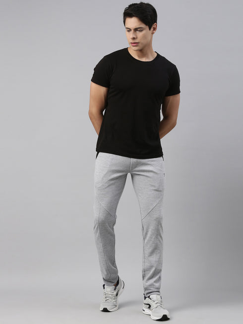 Grey Solid Track Pant
