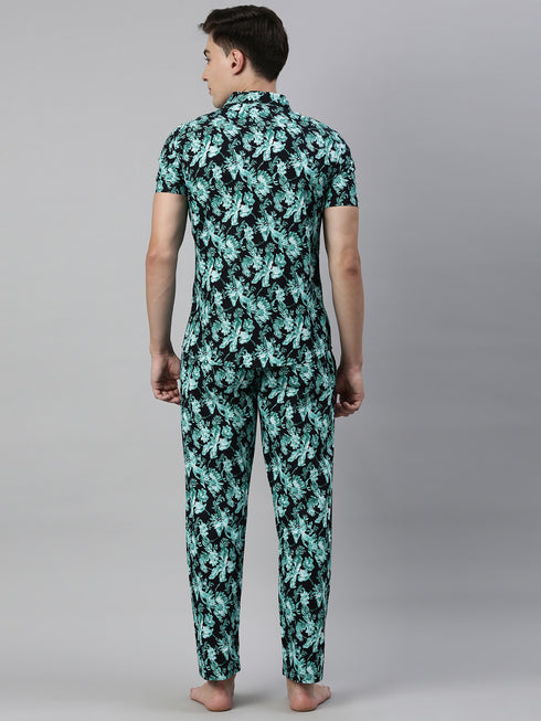 Black & Green Assorted Night Suit