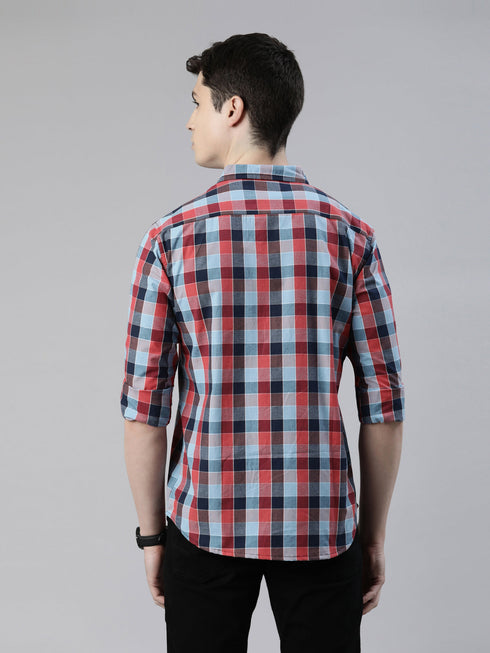 Blue Checks Full Sleeves Shirt