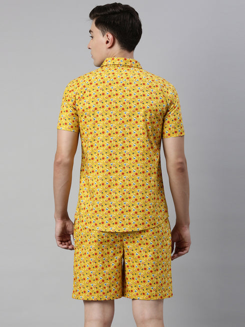 Yellow Printed Co-Ord Set