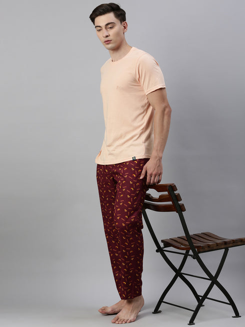 Light-Colored Short-Sleeved T-Shirt