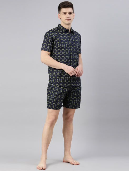 Navy Blue Assorted Night Suit