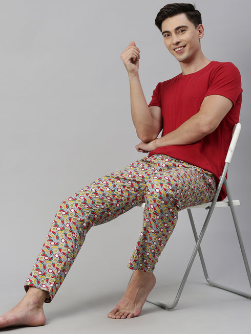 Red & Grey Assorted Night Suit