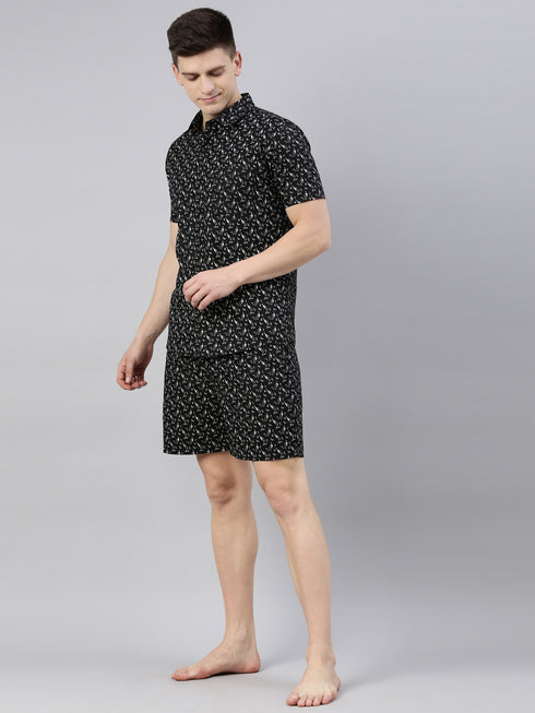 Black Printed Co-Ord Set
