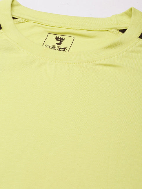 Green Printed Oversized Crew Neck T-shirt