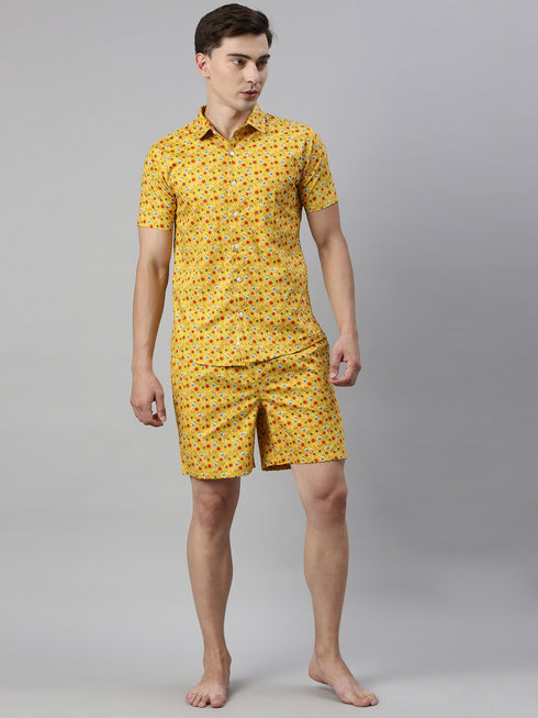 Yellow Printed Co-Ord Set