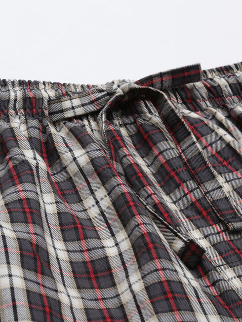 Grey Checks Lounge Pant