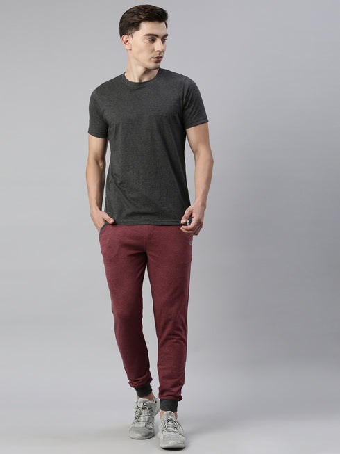 Dark Grey Solid T-shirt