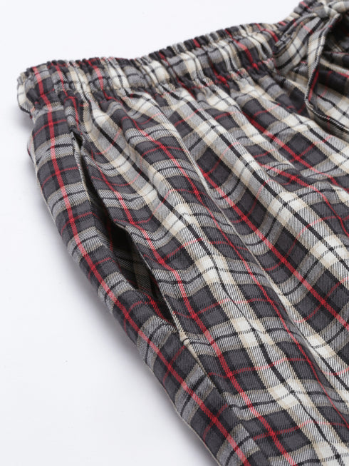 Grey Checks Lounge Pant