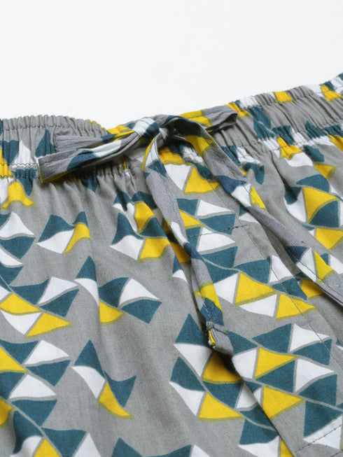 Grey Printed Lounge Pant